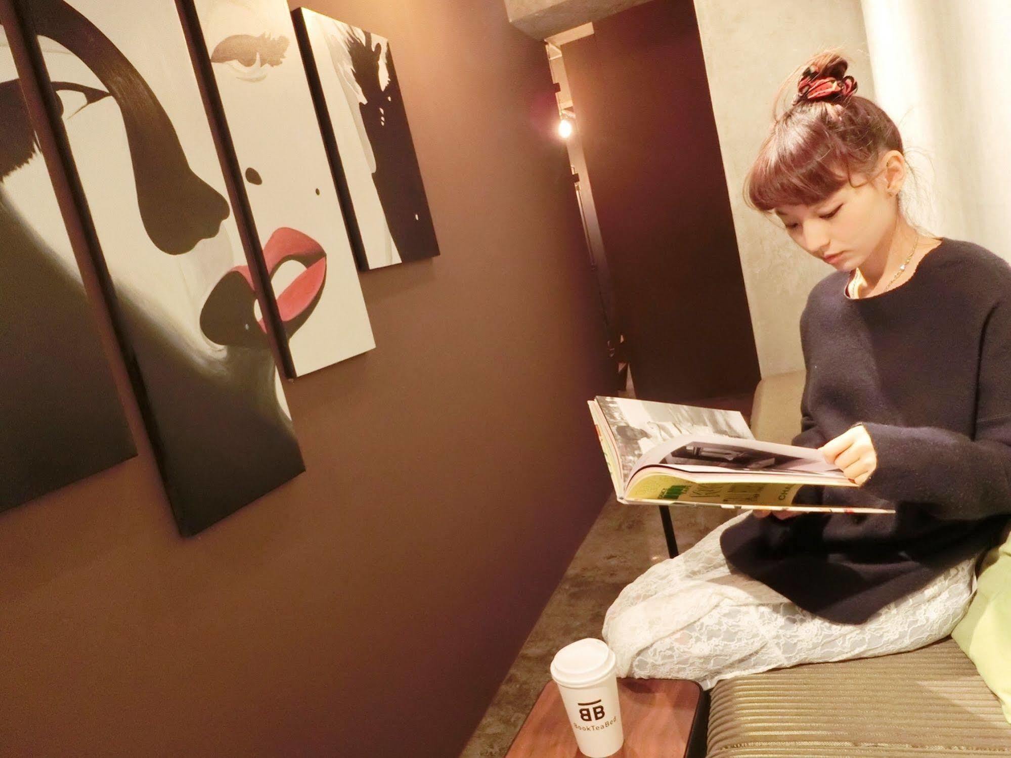 Book Tea Bed Ginza Vandrarhem Tokyo prefektur Exteriör bild